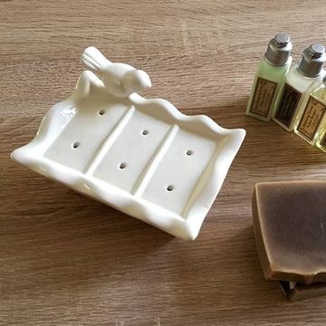 Picture of HAOWU 居家系列 法式簡約小鳥 雙層肥皂盒