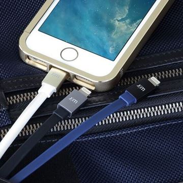 Picture of Just Mobile AluCable Flat 鋁合金接頭 1.2米 Lightning cable 傳輸扁線